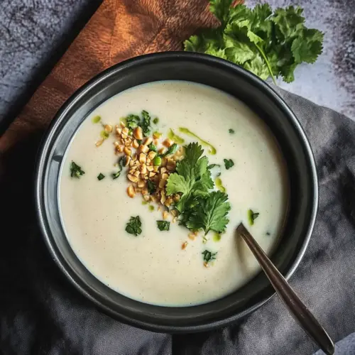 Thai Coconut Cauliflower Soup