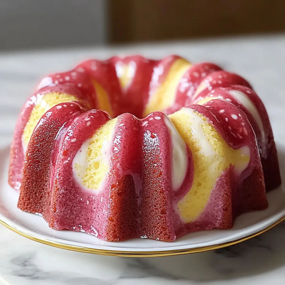 Strawberry Milkshake Pound Cake