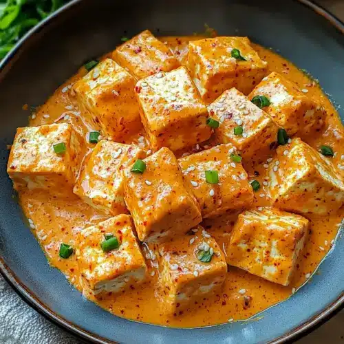 Spicy Tofu with Creamy Coconut Sauce