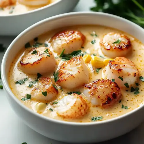 Creamy Lobster Scallop Chowder