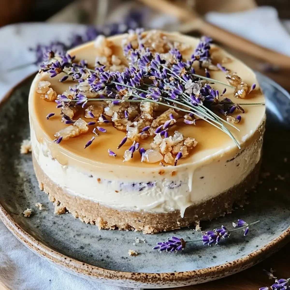 Honey Lavender Cheesecake