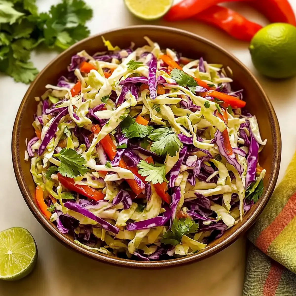 Vegan Mexican Coleslaw