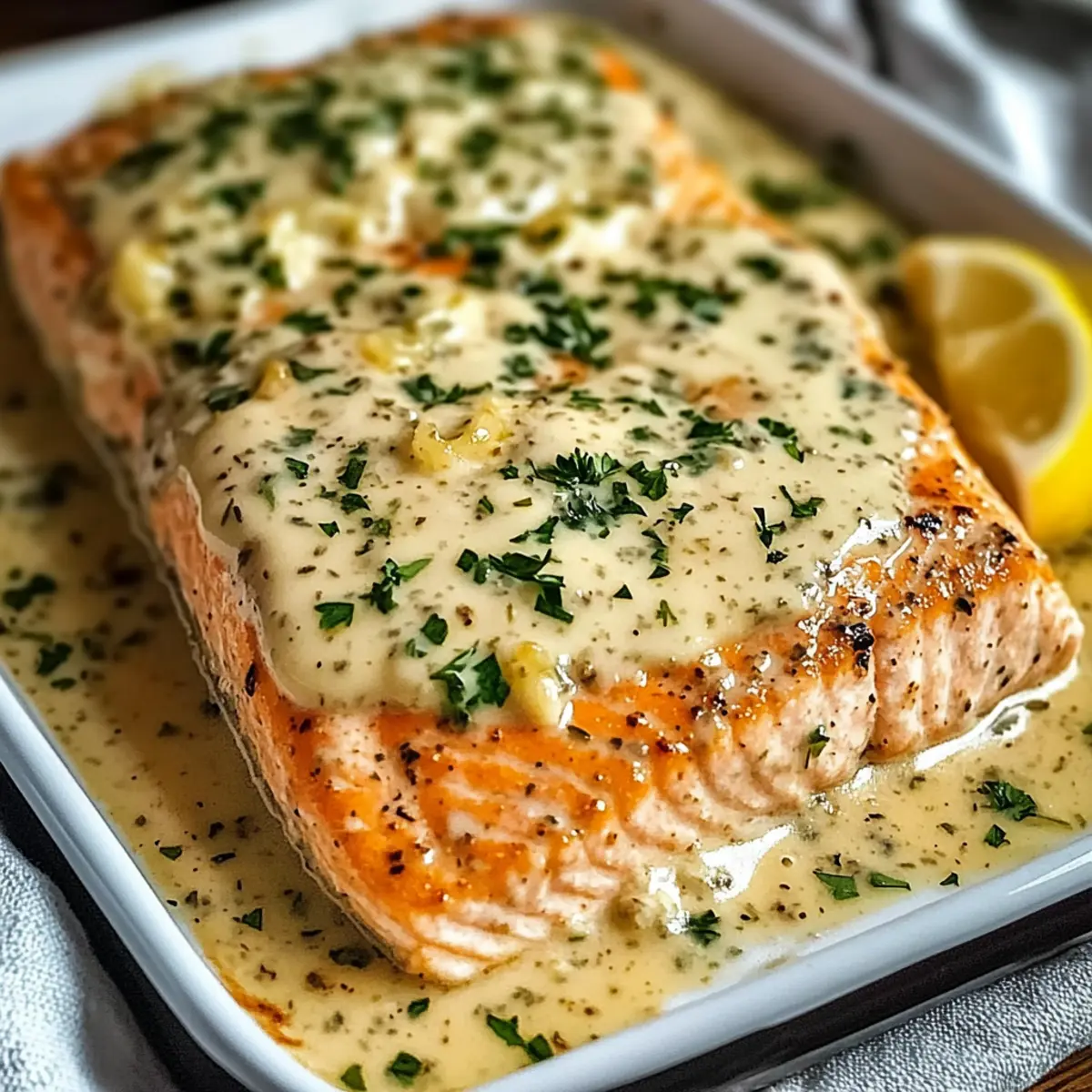 Baked Boursin Salmon