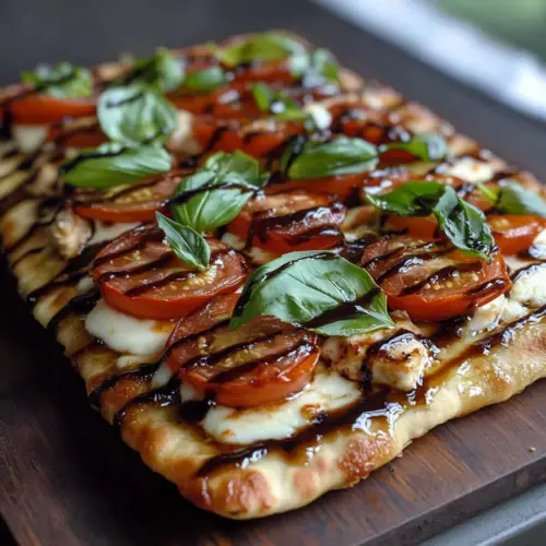 Easy Chicken Caprese Flatbread