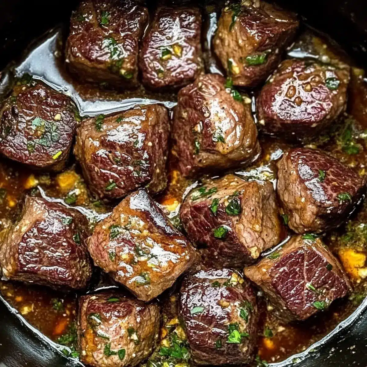 Cowboy Butter Steak Bites