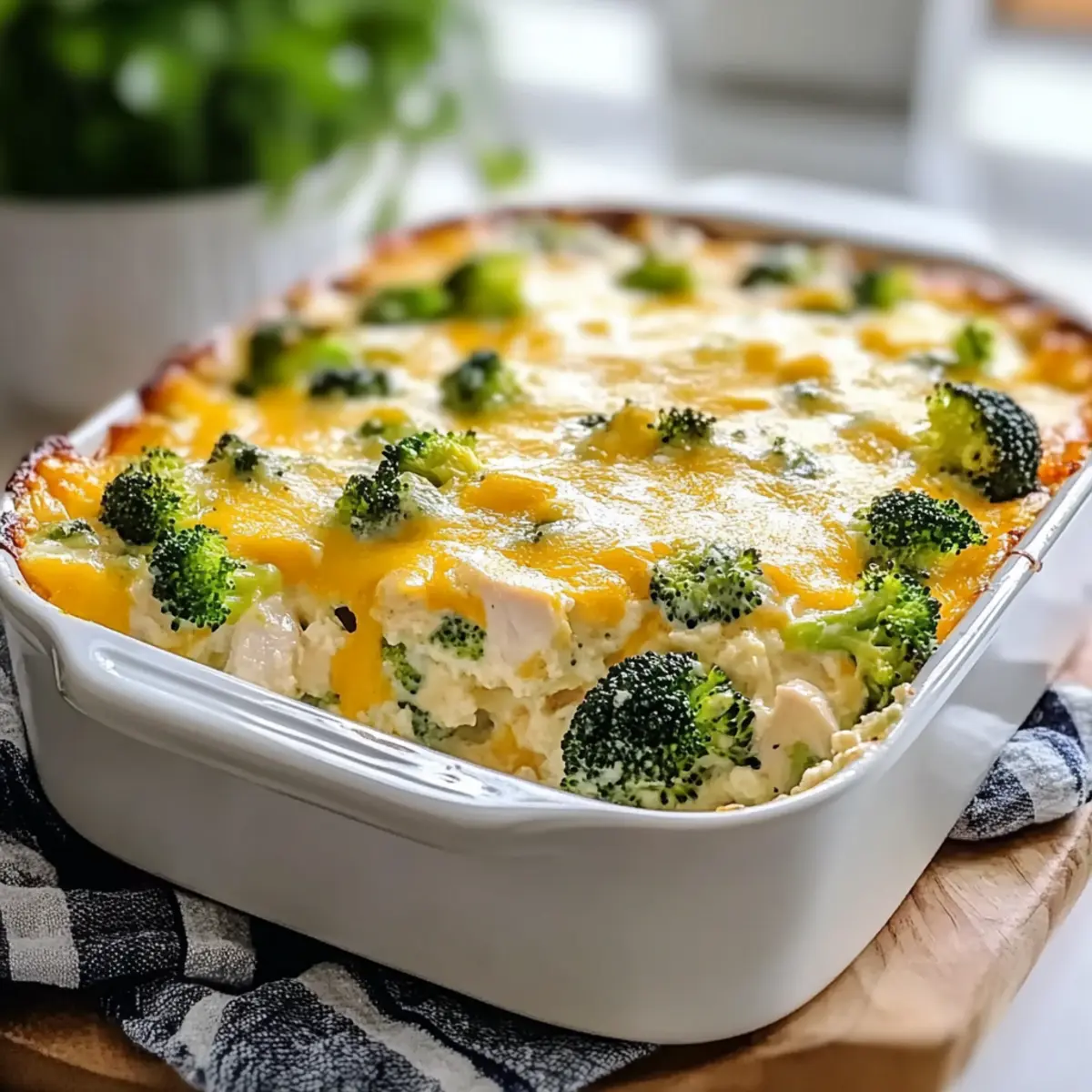 Chicken Broccoli Cottage Cheese Bake