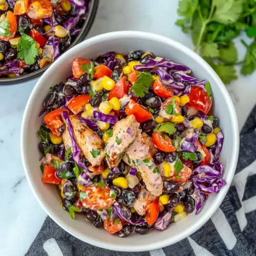 BBQ Chicken Dense Bean Salad