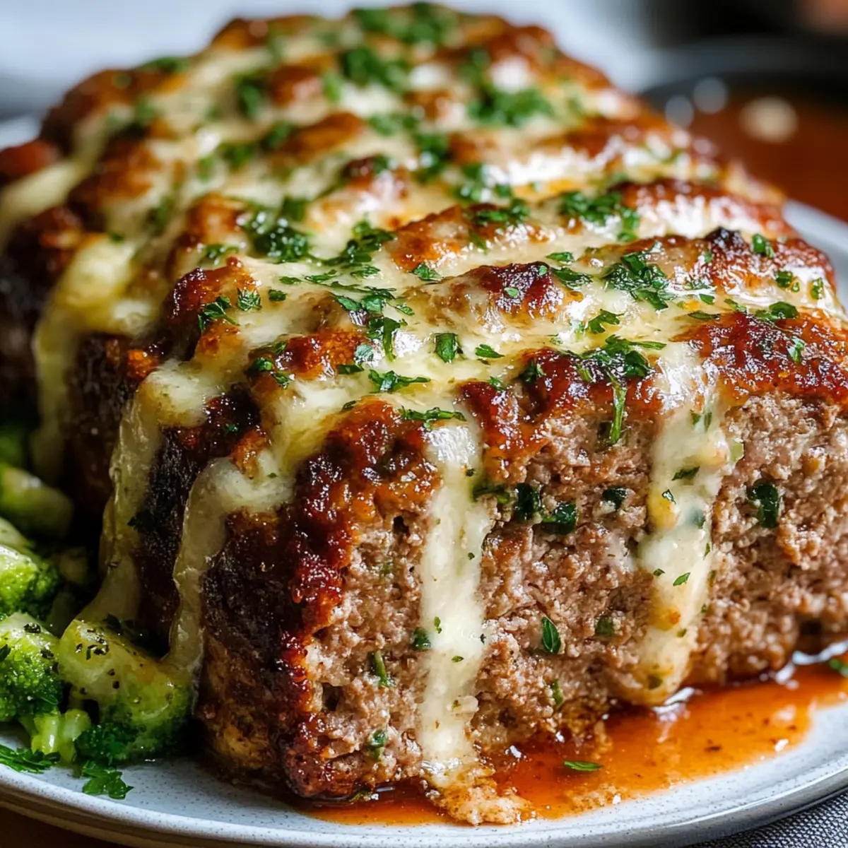 Mouthwatering Garlic Parmesan Meatloa