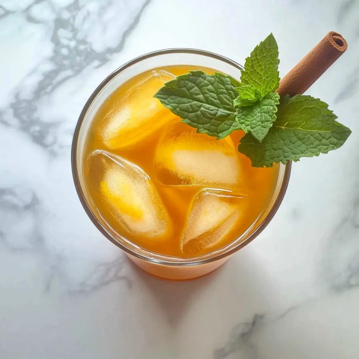 Iced Turmeric Green Tea
