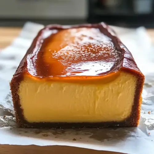 Burnt Basque Cheesecake in a Loaf Pan