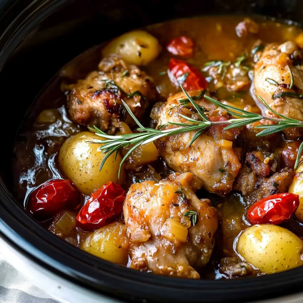 Crock Pot Chicken Scarpariello