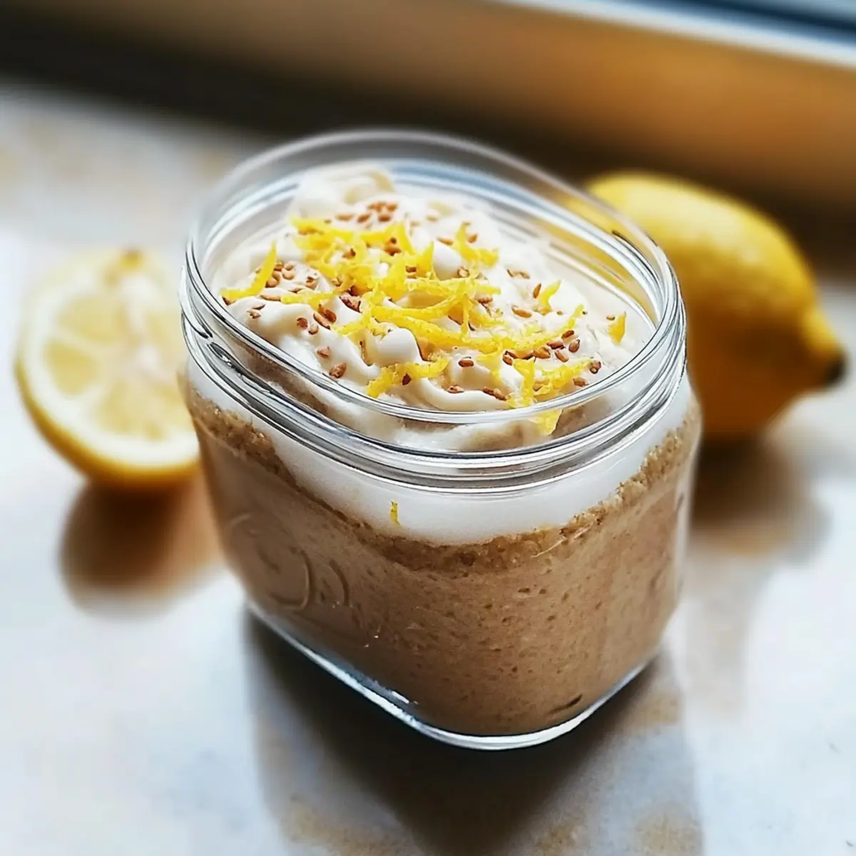 Lemon Cheesecake Overnight Oats