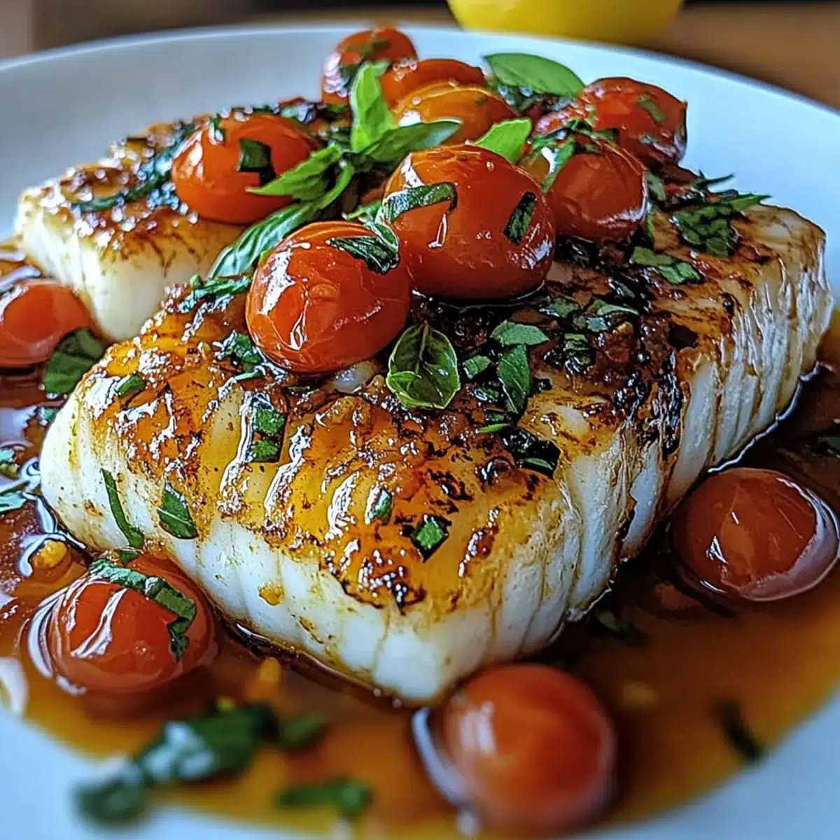 Pan-Seared Mediterranean Cod