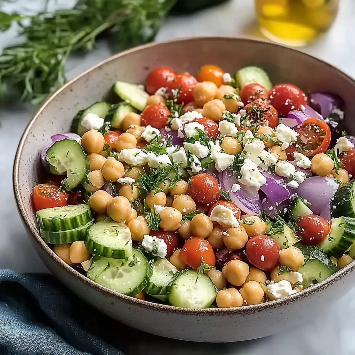 Mediterranean Chickpea Salad
