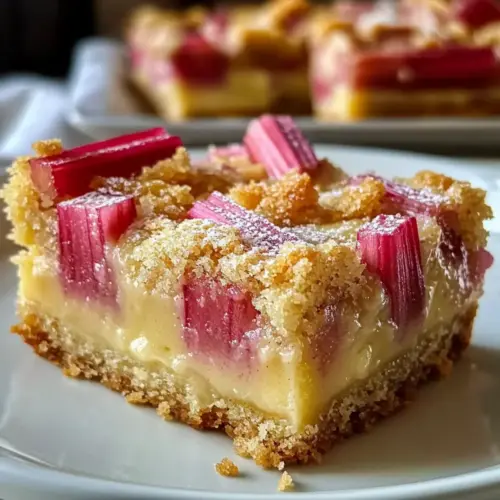 Rhubarb Custard Bars