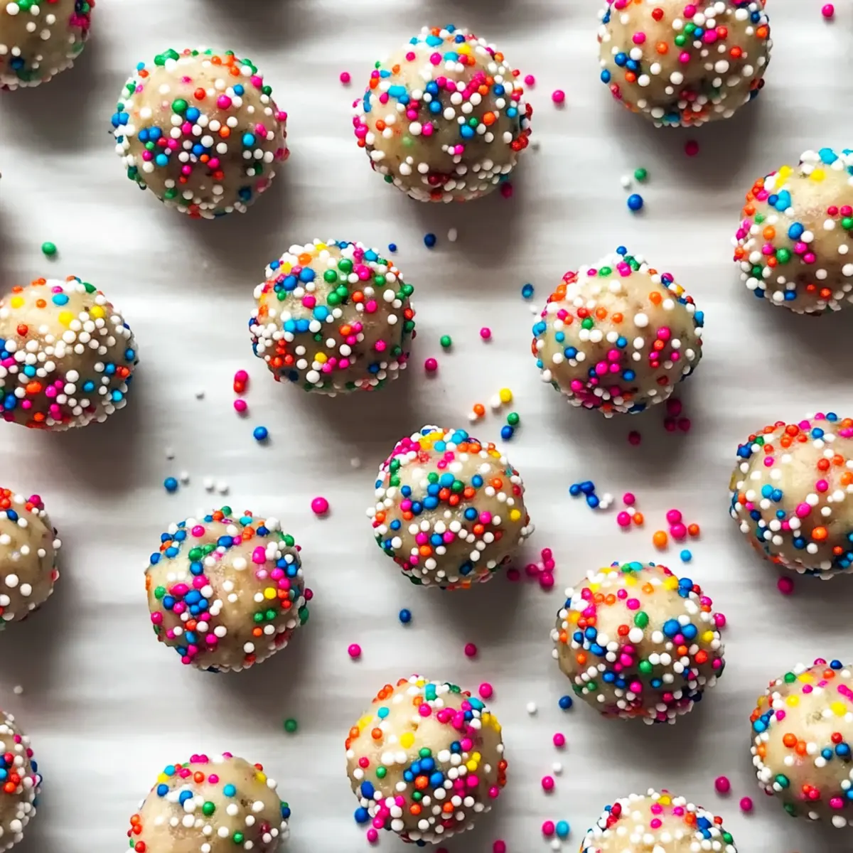 Birthday Cake Batter Protein Balls
