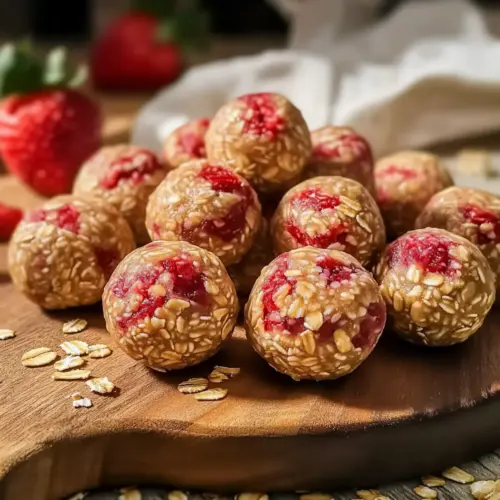 Strawberry Protein Balls
