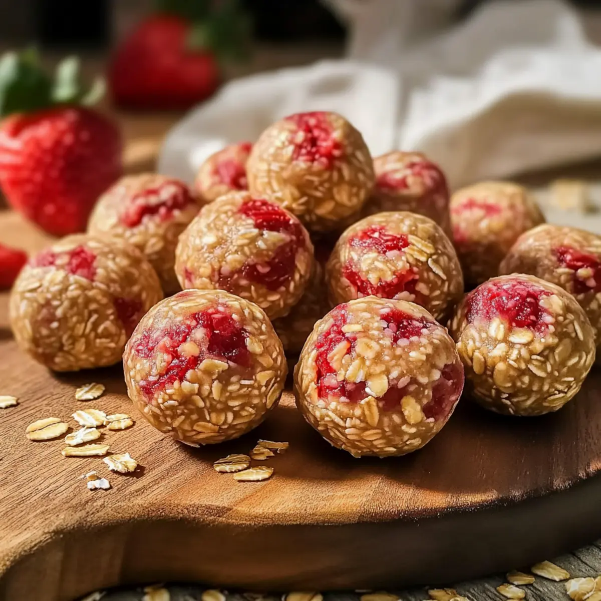 Strawberry Protein Balls
