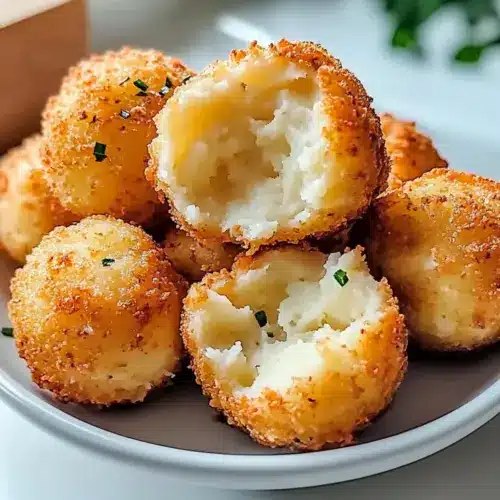 Air Fryer Cheesy Mashed Potato Balls