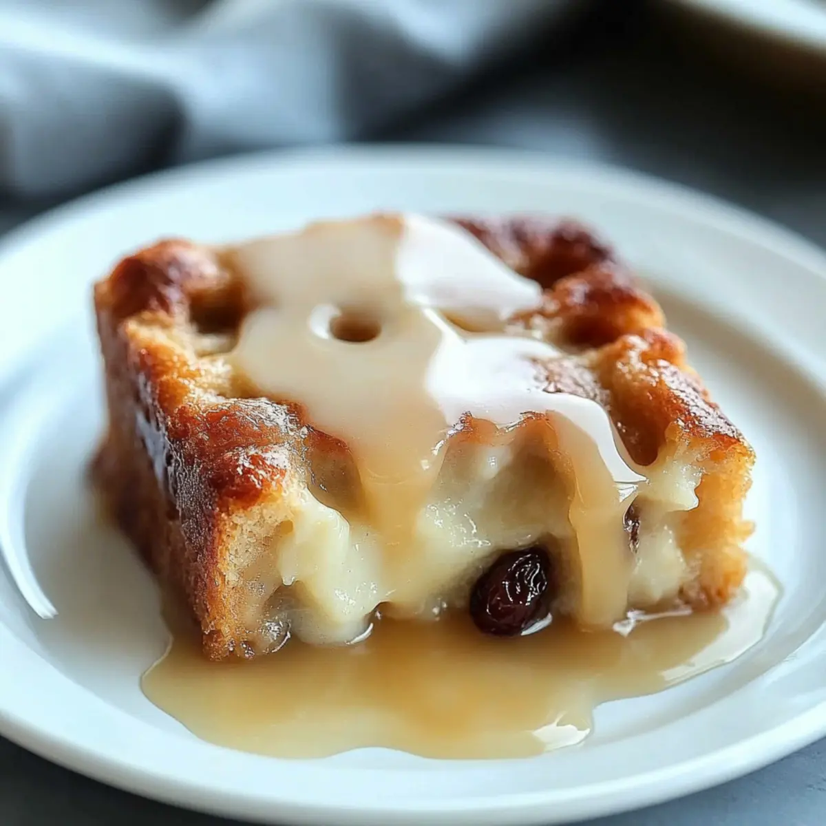 Grandma’s Classic Bread Pudding with Vanilla Sauce