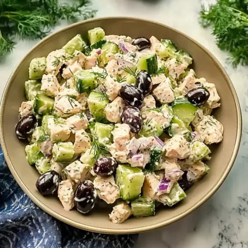 High Protein Mediterranean Chicken Salad