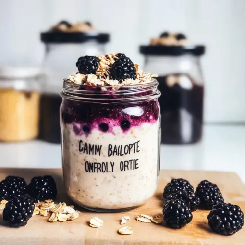 Blackberry Pie Overnight Oats