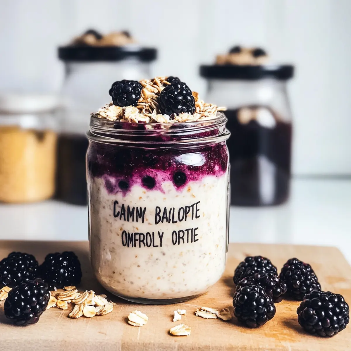 Blackberry Pie Overnight Oats
