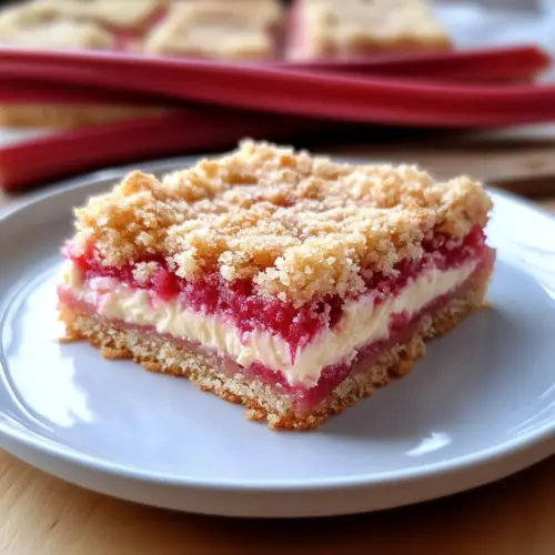 Rhubarb Cream Cheese Bars