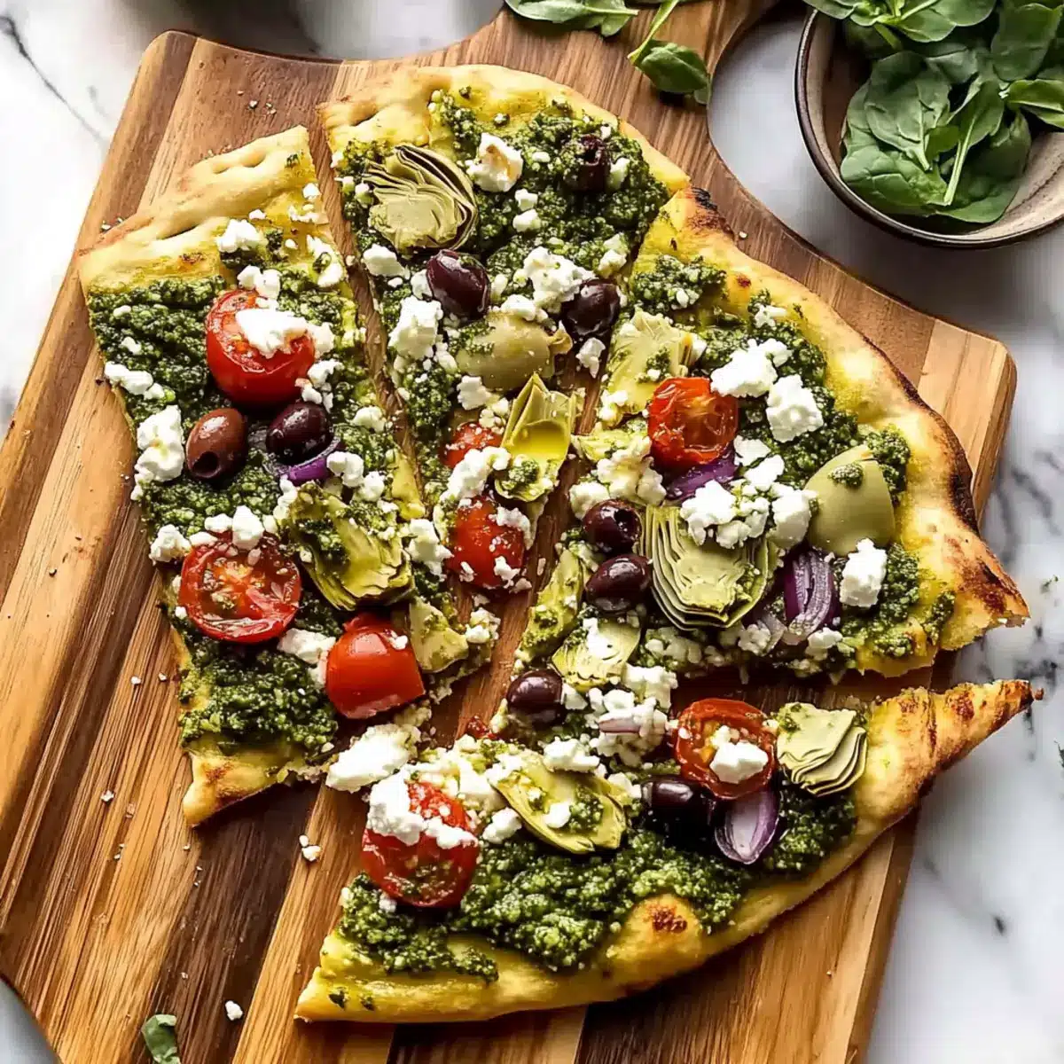 Mediterranean Flatbread Pizza