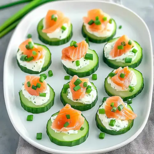 Easter Smoked Salmon Cucumber Bites