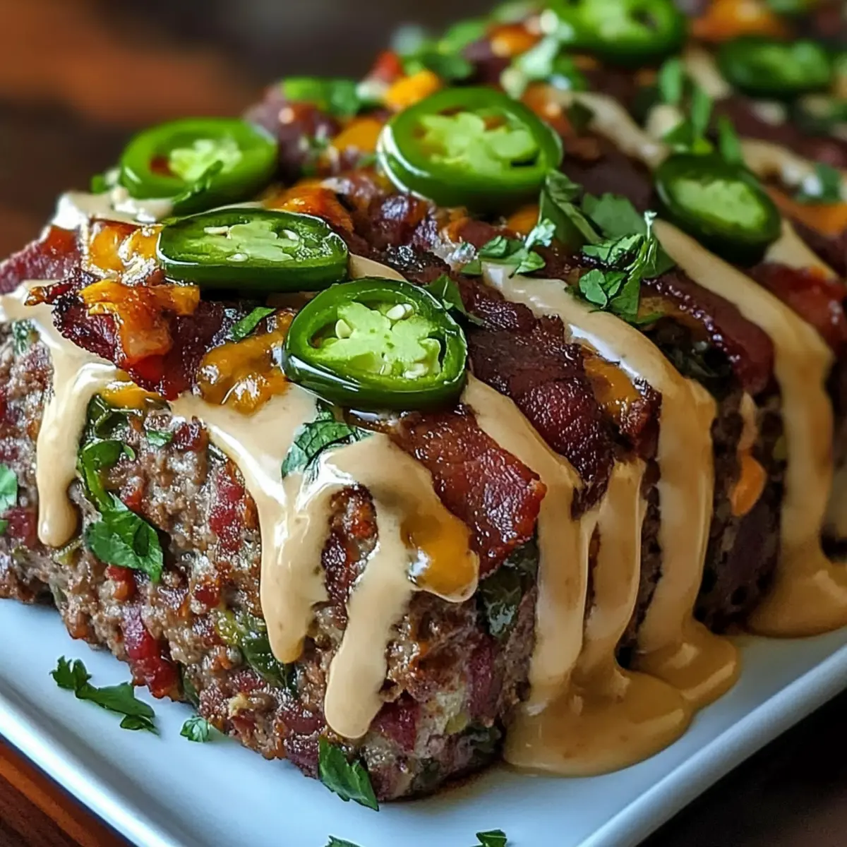 Spicy Jalapeño Popper Meatloaf