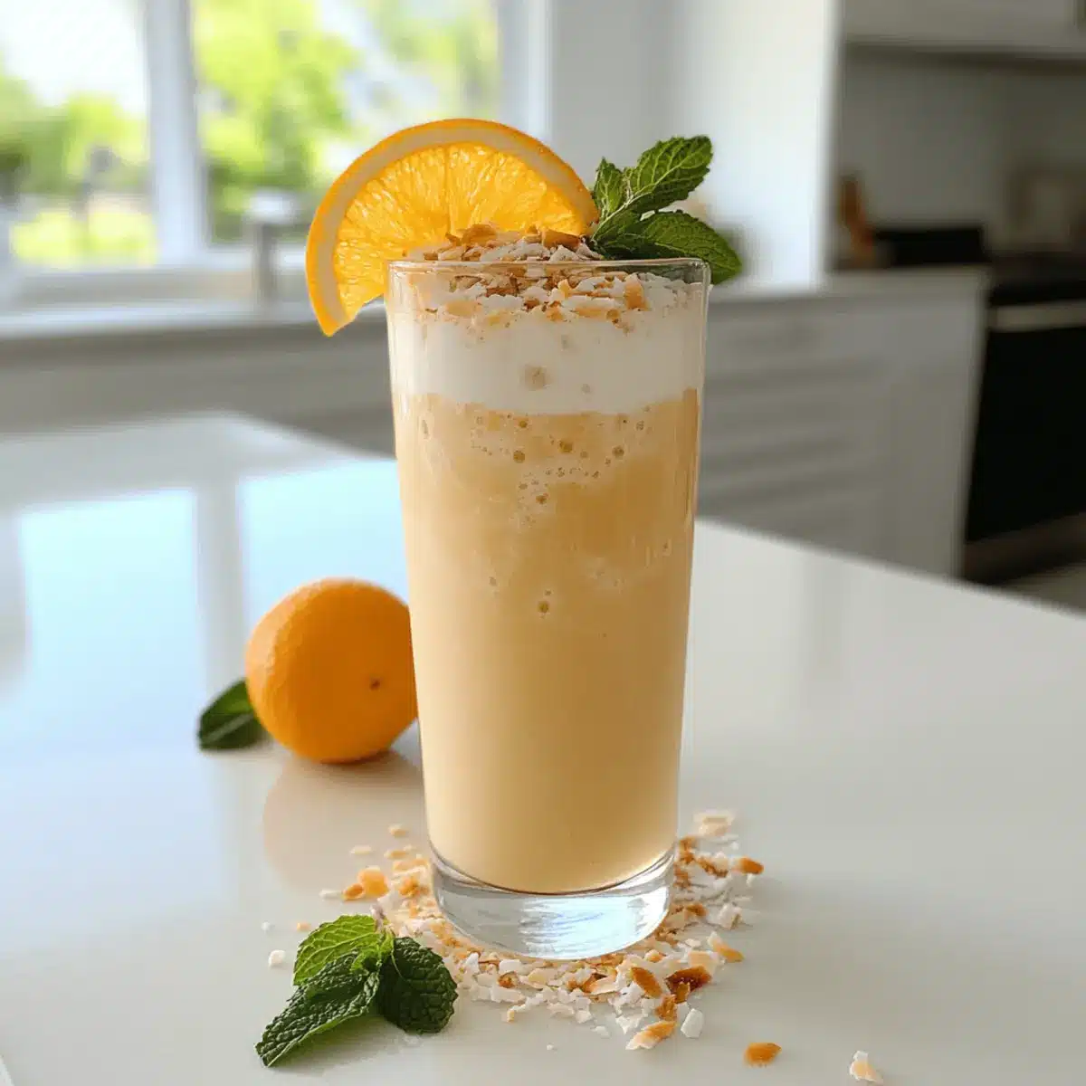 coconut Orange Cooler Mocktail