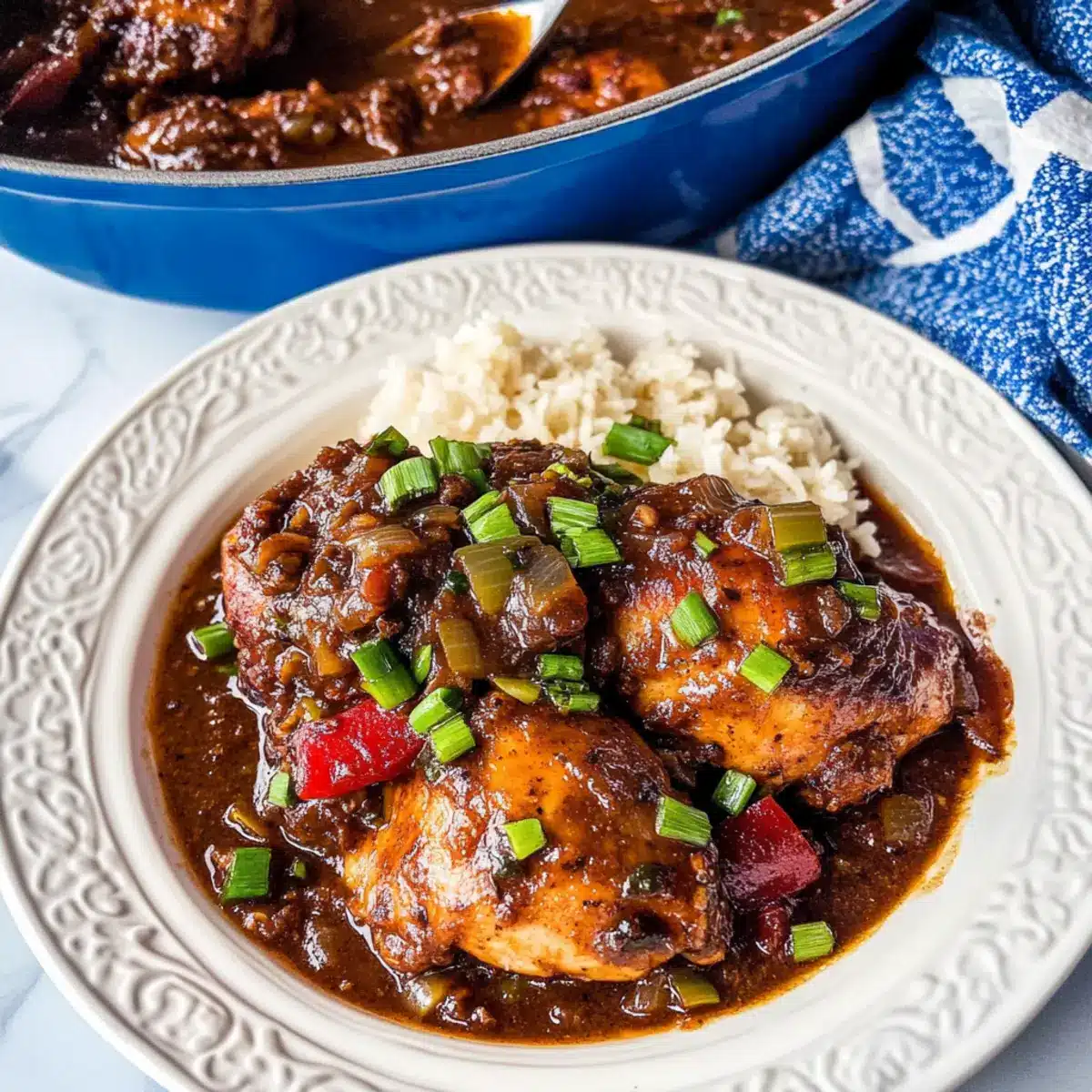 Authentic Jamaican Brown Stew Chicken
