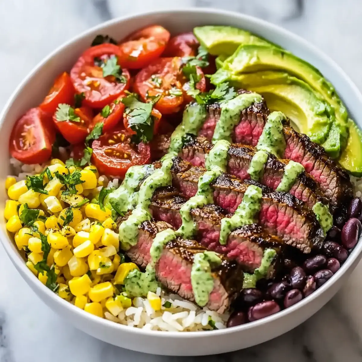 Cilantro Lime Steak Bowls