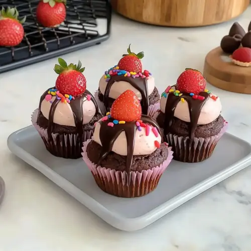 Strawberry Chocolate Muffins