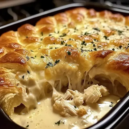 Cheesy Chicken Crescent Bake