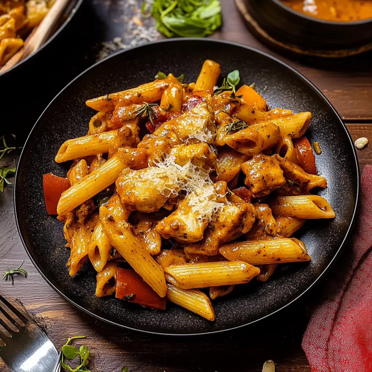 Authentic Jerk Chicken Rasta Pasta