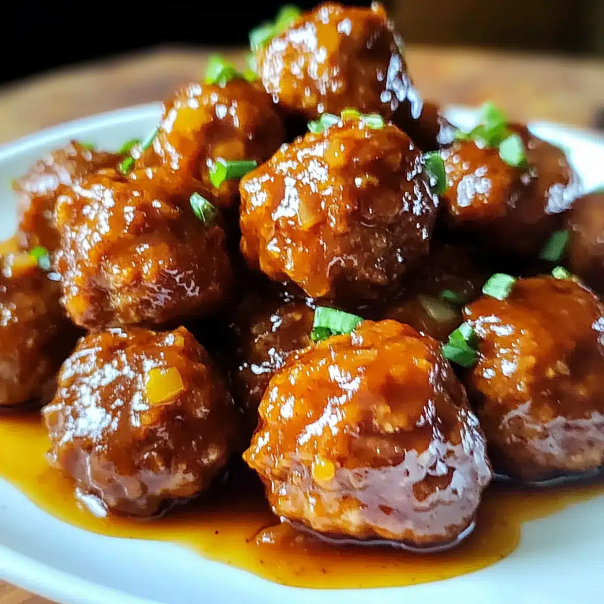 Slow Cooker Sweet Hawaiian Teriyaki Meatballs