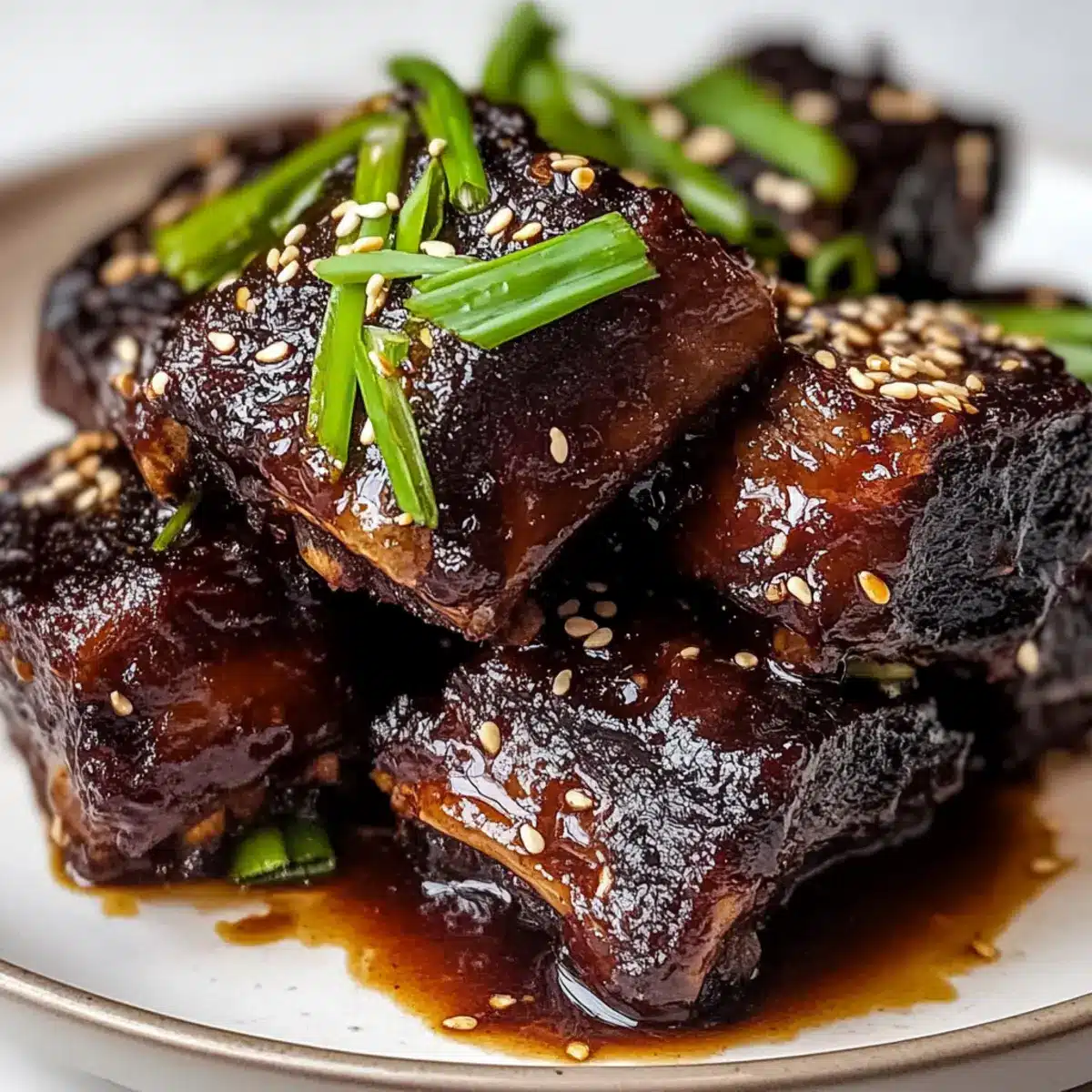 Sticky Caramelized Asian Beef Short Ribs