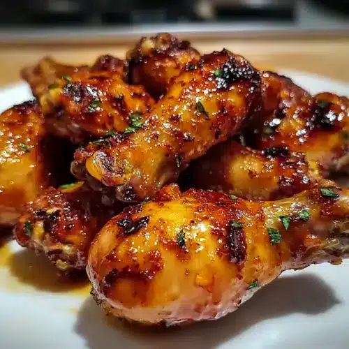 Crispy Oven-Baked Honey Garlic Chicken Drumsticks