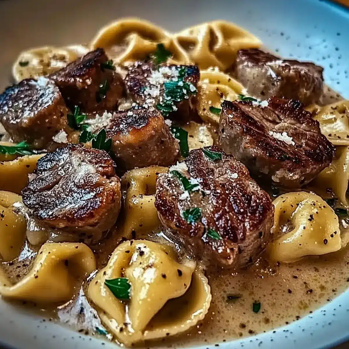Garlic Steak Tortellini