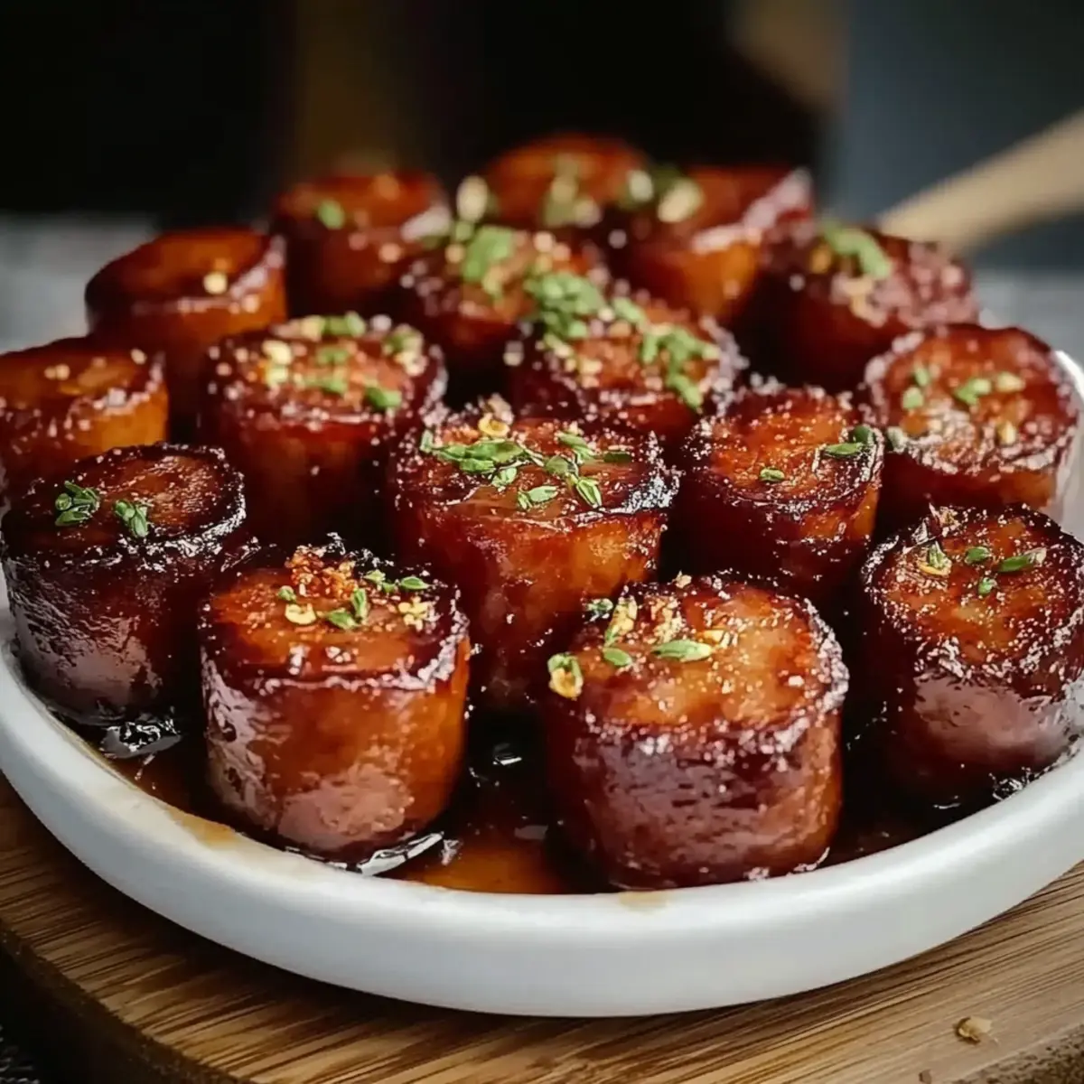 Candied Kielbasa Bites