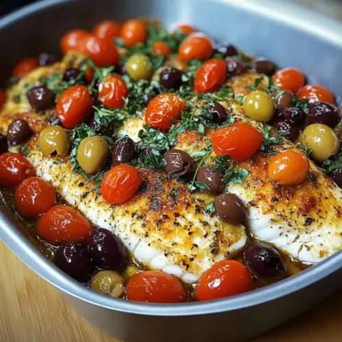 Mediterranean Baked Fish Recipe
