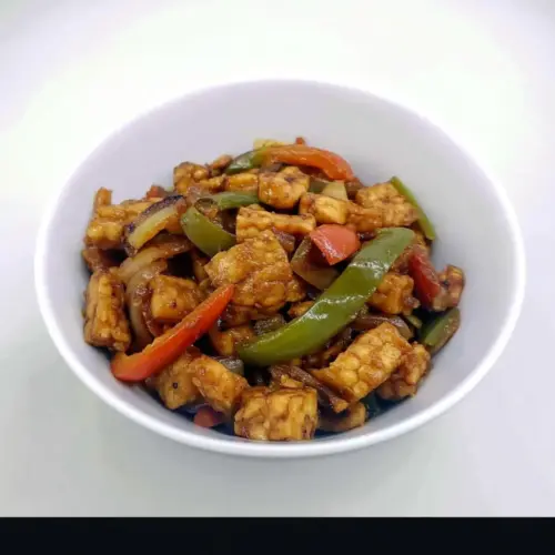 Tempeh with Bell Peppers