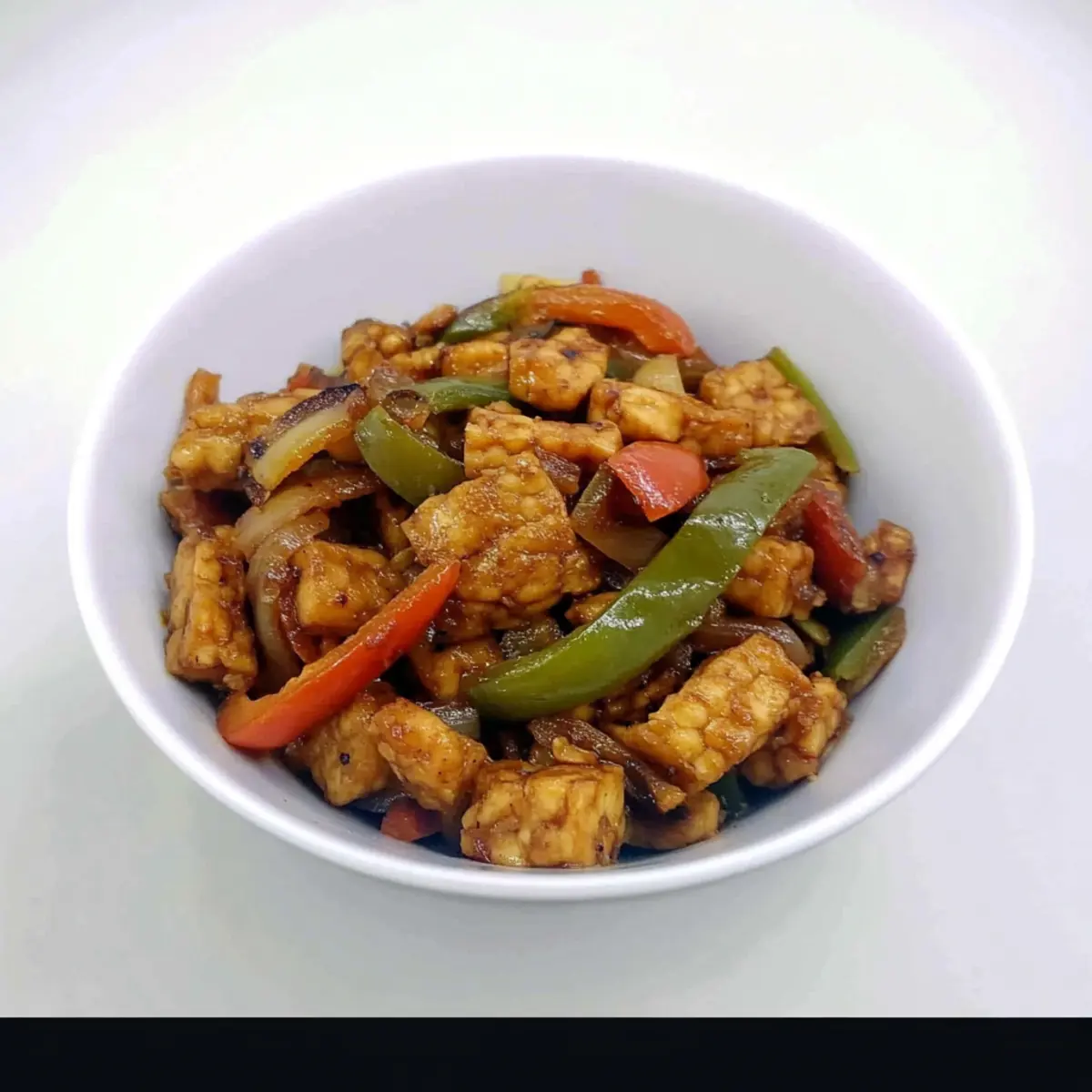 Tempeh with Bell Peppers