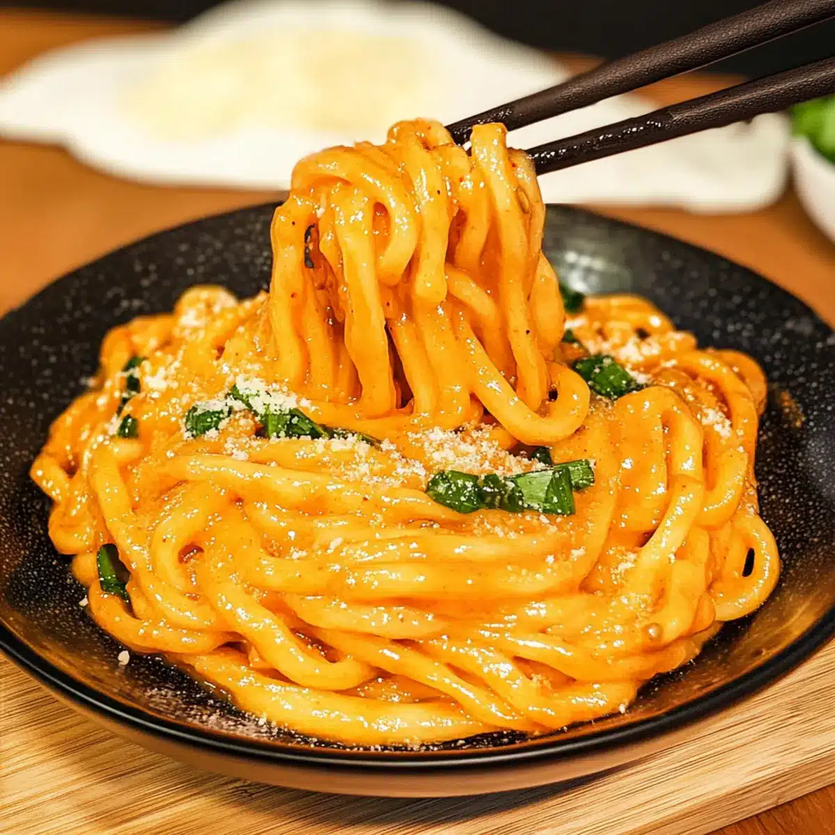 Creamy Gochujang Udon Noodles