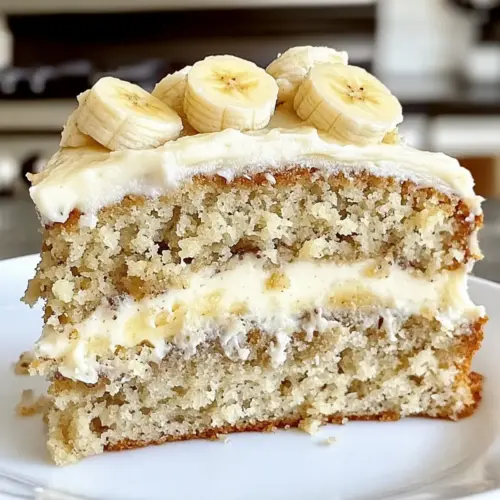 Moist Banana Bread Cake with Cream Cheese