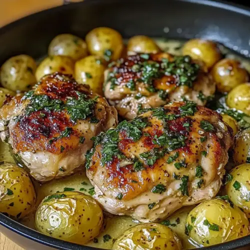One-Pan Cowboy Garlic Chicken & Potatoes