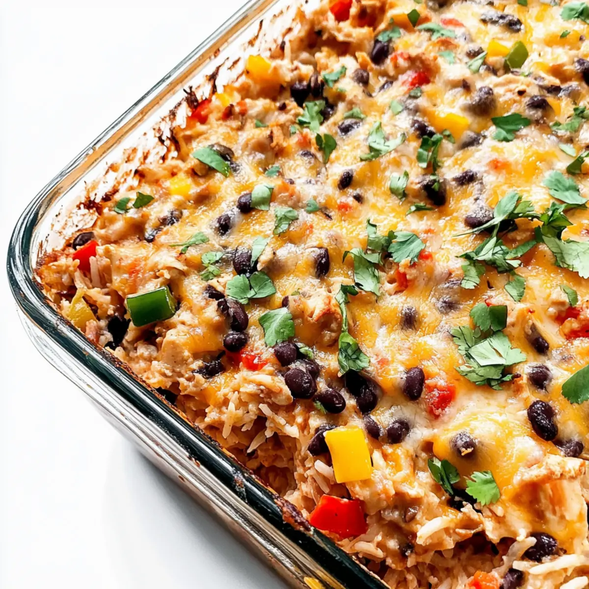 Easy Chicken Burrito Casserole
