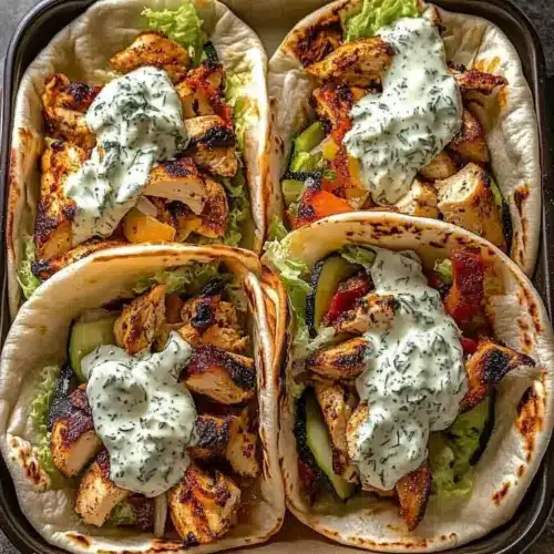 Sheet Pan Chicken Pitas with Herby Ranch